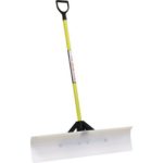 J&M JM Enterprises TV206972 Snowplow Snow Pusher, 36″, White