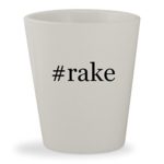 #rake – White Hashtag Ceramic 1.5oz Shot Glass