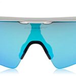 Oakley Men’s OO9208 Radar EV Path Rectangular Sunglasses, Polished White Blue/Prizm Sapphire, 38 mm