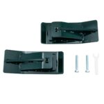 Korelox Tractor Bucket Protector, 2pcs Ski Edge Protector, Turf Tamer Skid Protector, Heavy Duty Steel Bucket Attachment for Snow Leaves Removal, Spreading Gravel (GREEN)