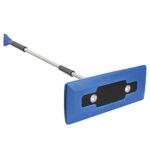 Trigger Start Torch & Snow Joe SJBLZD-LED 4-In-1 Telescoping Snow Broom + Ice Scraper, 18-Inch Foam Head, Headlights, Blue
