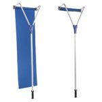 TUFFIOM 5-20FT Roof Snow Rake,Extendable Aluminum Sturdy Lightweight Removal Tool with Wide Rolling Head Cutter & 5-Section Tubes & TPE Anti-Skid Handle,Suitable for Clearing Roof Vehicle Snow