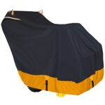 XYZCTEM Snow Blower Premium Cover Heavy Duty 600D Marine Grade Fabric, Universal Fit Snow Blower Cover, Covers Snow Blowers Against Water, UV, Wind, Outdoor Protection (Orange)