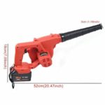 Cordless Electric Leaf Blower, 20V Household Vacuum Variable Speed Sweeper Variable Speed Control with Battery + Charger for Leaf Blowing/Snow Removal Computer Mainframe Work Around The House