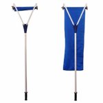 QWE Roof Snow Rake Removal Tool 20 Ft with Adjustable Telescoping Handle Rooftop Snow Rake Removal Tool Adjustable Extendable Handle with 4 Sections