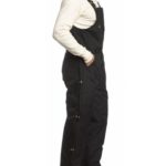 Carhartt Men’s Yukon Arctic Quilt Lined Zip to Waist Biberalls,Black,34 x 32