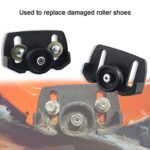 2-Pack 490-241-0038 Snow Blower Rolling Skid Shoes Compatible with MTD Two Stage Snow Blower, Fits Machines with 2-3/4″ and 3″ Bolt Centers. Includes 4 Washers & Sets of 4 Bolts and Nuts