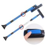 Retractable Snow Brush Snow Remove Tool Multi-functional Long-handled Snow Brush Winter Snow Shovel Ice Shovel with Foam Snow Removal Set Car Home Rotating Snow Ice Shovel Brush(1PC)