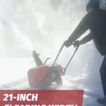 PowerSmart Snow Blower, 21 inch Single Stage Gas Snow Blower, 196cc Gas Powered Snow Blower, PSS1210M