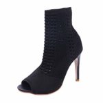 Fashion in Londony, Women Summer Short Ankle Boot Ladies High Heels Boot Thin Heels Fish Mouth