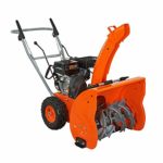Yardmax YB6265 2 Stage Snow Blower 24″/21″ Engine, Steel, 24″, Orange