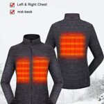 Venustas Women’s 3-in-1 Heated Jacket with Battery Pack, Ski Jacket Winter Jacket with Removable Hood Water-resistant