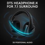 Logitech G533 Wireless Gaming Headset – DTS 7.1 Surround Sound – Pro-G Audio Drivers, Black