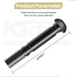 Karbay ASP2400D 2-Stage Snow Blower Shear Pin Set Compatible with EGO Snow Blower, use for 24 inch Self-Propelled 2-Stage Snow Blower with Peak Power – Helps Maintain Optimal Performance (10), Black