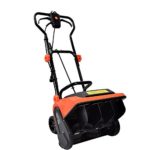 EJWOX Electric Snow Thrower Amp 16-Inch Corded Snow Blower with Wheels Adjustable handles Snow Shovel