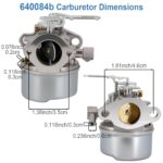 640084B Carburetor Compatible with Tecumseh 5HP MTD 632107A 632107 640084 640084A TORO 521 Snow Blower HSSK40 HSSK50 HS50 LH195SA 632107 640084 640105 640299 632107A 4&5 HP Engines