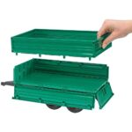 Bruder Toys – Agriculture Realistic Tandemaxle Tipping Trailer with Removeable Top and Compatible with Some Bruder Tractors – Ages 3+