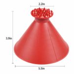 BERNIE ANSEL Round Windshield Ice Scraper, Magic Cone-Shaped Car Windshield Ice Scraper, Car Snow Removal Shovel Tool as Gift