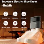 Snowpea Shoe Dryer with Heat Blower Ski Boots Dryer with Fan Heater Snow Boots Dryer Sneaker Dryer for Work Boots with 3/6/9 Hours Timer