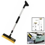 TSY TOOL 44″ inch Extendable Snow Brush with Squeegee & Ice Scraper,Super Extender Snowbroom, Foam Grip, Auto SUV, Car,Minivan, Truck Snow Brush