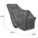 Himal Snow Thrower Cover-Heavy Duty Polyester,Waterproof,UV Protection,Universal Size for Most Electric Two Stage Snow Blowers with Carry Bag
