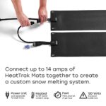 HeatTrak Heated Snow Melting Mats – Heated Outdoor Mats for Walkways – Electric Snow Melting Mats for Decks and Sidewalks – Trusted No-Slip Snow and Ice Melt Heated Sidewalk Mat (30” x 30″)