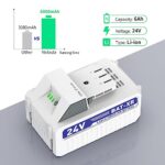 melasta 6.0Ah 24V Replacement Li-ion Battery for Snow Joe/SunJoe/Power Joe/Aqua Joe iON+ System 24V Cordless Power Tools, Compatible with 24VBAT-XR 24VBAT-LTX 24VBAT-LTW 24VBAT-LTE 24VBAT 24V-X2
