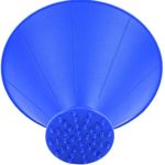 COBNMLOLMN Round Windshield Ice Scraper Car Windshield Scraper Funnel Snow Removal Tool (3blue)