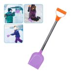 Children’s Snow Shovel, Heavy Duty Beach Diggers Sand Scoop,18 inch Thick Winter Snow Remover for Kid, Plastic Spade Blade, Stainless Steel Handle, Poly Snowshovel for Outdoors Party (Muticolor, 4 PC)