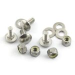 ZRM&E 4 Set 304 Stainless Steel Snowblower Skid Shoe Mounting Bolts Accessories Kit (5/16-18) 3/4″ 784-5580