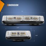 Nilight 12 Inch Roof Top Strobe Lights 48LED Hazard Light Emergency Safety Warning LED Flashing Bar Magnetic Mount 12V 24V Cars Trucks Tractors Snow Plows Construction Vehicles