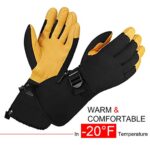 OZERO Winter Ski Gloves Cold Weather Glove Snow Mittens with Thermal 3M Thinsulate Insulation for Men and Women Skiing Snowboard Snowmobile