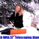 Sno Rake – Model #111 – 12″ Rake/37″ Telescoping Aluminum Handle w/Ice Scraper (Made in USA!)