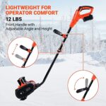 VOLTASK Cordless Snow Shovel, 18V?Same as 20v? | 11-Inch | 4.0 Ah Cordless Snow Blower, Battery Snow Blower with Adjustable Front Handle & Rotating Chute (4.0 Ah Battery & Quick Charger Included)
