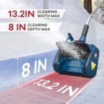 Enhulk Cordless Snow Shovel, 40V | 13-Inch | Cordless Snow Blower, Battery Powered Snow Blower with Directional Plate & Adjustable Front Handle (2 * 20V Battery & Dual Quick Charger Included)