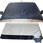 Yaida Car Snow Ice Protector Visor Sun Shade Fornt Rear Windshield Cover Block Shields 3 Size (83(98X127cm))