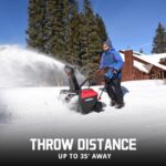 PowerSmart 21-Inch Corded Snow Blower, Electric Snow Blower with LED Light 15-Amp Motor, DB5021LED
