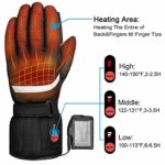 Professional Heated Motorcycle Gloves,Electric Rechargable Battery Gloves for Men Women,Winter Waterproof Riding Ski Bicycle Cycling Hunting Fishing Snowboarding Gloves Hand Warmer