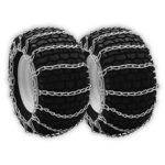 OakTen Set of Two Snow Tire Chains for Lawn Tractor Snowblowers Repl Husqvarna 531 3071-86, 531307186 (22″x9.50″x12″)