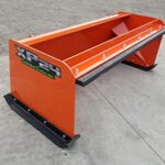 5′ XP24 Pullback Skid Steer Snow Pusher Kubota Orange