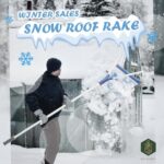 GardenPal 21 FT Snow Removal Tool with Wheels, Snow Roof Rake, Roof Rakes for Snow Removal, Adjustable Telescoping Wheels, Aluminium Tool, Extendable Anti-Slip Handle, Lightweight
