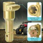 PTO Extender for Tractor,Shaft PTO Extension 1-3/8″ & 6 Spline Female,1-3/8″ & 6 Spline Male,70HP Tractor Shaft Extender Quick Connect Adapter for Bush Hog Kubota Snow Blower Finish Mower,New Upgraded