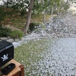 KYNG Snow Machine 650W Wired Remote Snow Maker Snowflake Maker for DJ Parties, Christmas, Holidays, Parties