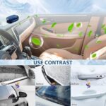 6pcs AntiFreeze Electromagnetic Car Snow Removal Device, Solar Electromagnetic Car Snow Removal Device, Portable Car Defroster, Fast and Efficient Vehicle Microwave Deicing Instrument for Ice Scraping