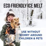 Natural Rapport Pet Friendly Ice Melt – Calcium Chloride Free, Pet Safe Ice Melter, Rock Salt Alternative – Time Release Deicer Formula Lasts 3X Longer (18 lb)