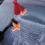 Joatiy Cone Round Car Windshield Ice Scrapers Snow Shovel, PureZoneA Multifunction Snow Removal Tool, Magic Ice Scrapers, Car Snow Removal Shovel Tool