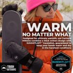 Tough Outdoors Winter Ski Mittens Men & Women – Adult Snow Mitts for Cold Weather – Waterproof Gloves Snowboarding, Skiing