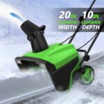 Electric Snow Blower, SWIPESMITHE 15-Amp 20-Inch Electric Snow Blaster, 30ft Maximum Throw Distance, 3000 Rotating Speed Corded Snow Thrower with Dual LED Lights and 180°Adjustable Chute for Driveways