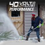 Greenworks 12-Inch 40V Cordless Snow Shovel, Battery Not Included 2601402
