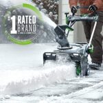 EGO Power+ SNT2101 21-Inch 56-Volt Lithium-Ion Cordless Snow Blower with Peak Power™ – 2 x 4.0Ah Battery and 320W Charger Included Black
